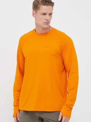 Marmot longsleeve sportowy Windridge kolor pomarańczowy gładki