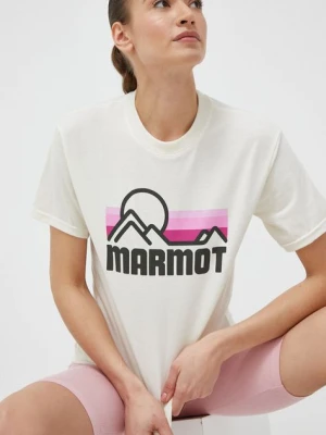 Zdjęcie produktu Marmot t-shirt damski kolor beżowy