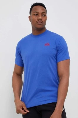 Marmot t-shirt Peaks Tee męski kolor niebieski melanżowy