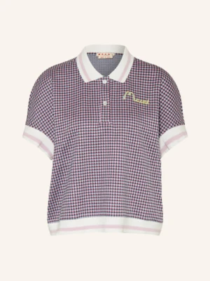 Marni Koszulka Polo Z Dżerseju lila