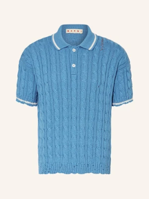 Marni Koszulka Polo Z Dzianiny blau
