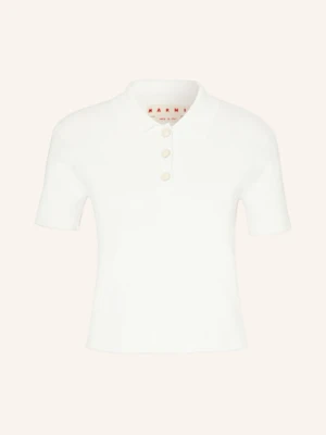 Marni Koszulka Polo Z Dzianiny weiss