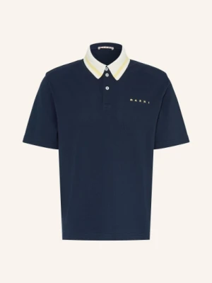 Marni Koszulka Polo Z Pikowanym Wzorem blau