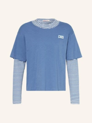 Marni Koszulka Z Długim Rękawem blau