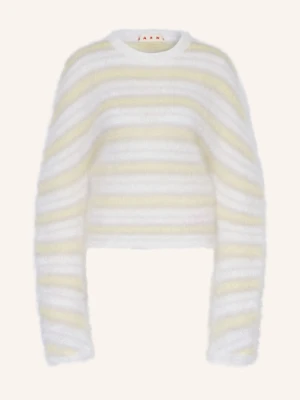 Marni Moherowy Sweter weiss