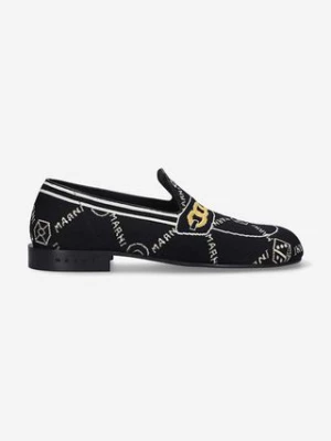 Marni mokasyny Moccasin Shoe damskie kolor czarny na płaskim obcasie MOMS003601.P4601.Z2Q23-CZARNY