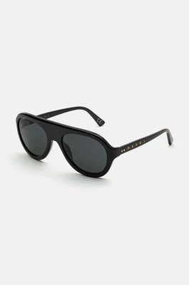 Marni okulary przeciwsłoneczne Mount Toc Black kolor czarny