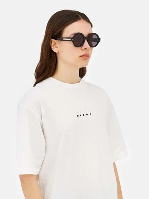 Marni okulary przeciwsłoneczne Nakagin Tower Black damskie kolor czarny EYMRN00041.001.KGI