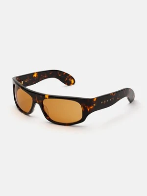 Marni okulary przeciwsłoneczne Uailus kolor brązowy EYMRN00101.002.D28