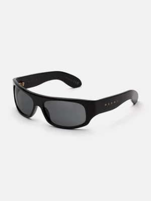 Marni okulary przeciwsłoneczne Uailus kolor czarny EYMRN00101.001.B8R