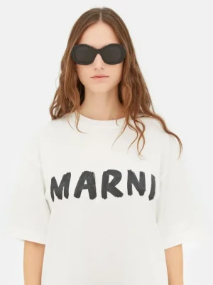 Marni okulary przeciwsłoneczne Ulawun Vulcano Black damskie kolor czarny EYMRN00024.001.J5B