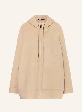 Marni Płaszcz Wełniany Oversize beige