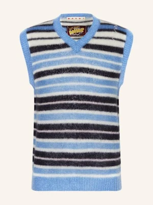 Marni Sweter Z Dodatkiem Moheru blau