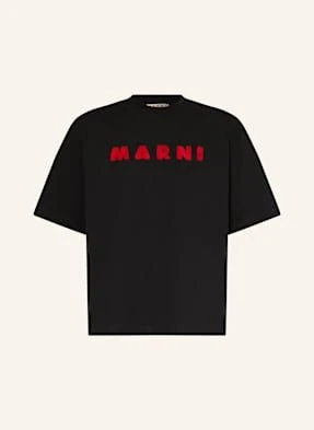Marni T-Shirt Logo schwarz