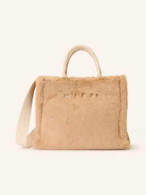 Marni Torba Shopper Small gelb JASNOBRĄZOWY