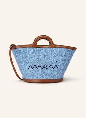 Marni Torba Shopper Tropicalia Small blau