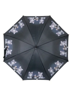 Mars & More Parasol "Kittens" w kolorze czarnym - Ø 105 cm rozmiar: onesize