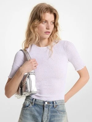 Marszczona koszula z żorżety MICHAEL Michael Kors