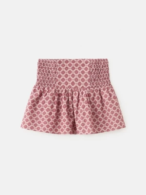 Marszczona spódnica w kwiaty kasztanowy - Dzieci - lata - MANGO KIDS