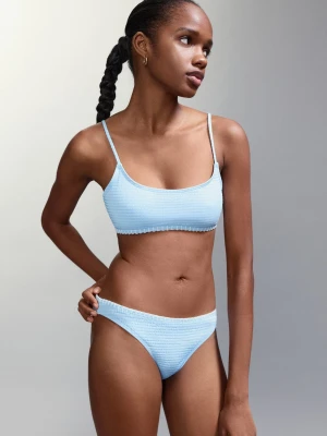 Marszczone bikini z klasycznymi figami niebieski - Dziewczyna - - MANGO TEEN