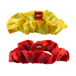 Marszczone gumki do włosów z kolekcji Nike x LEGO® (2 szt.) - Żółty