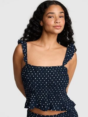 Marszczony top na ramiączkach Flirty Fit Victoria's Secret