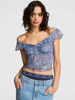 Marszczony top off-shoulder Victoria's Secret