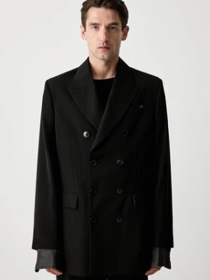 Martine Rose Double Breasted Short Coat marynarka dwurzędowa z wełną męska