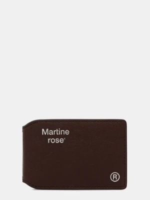 Martine Rose etui na karty skórzane Oyster