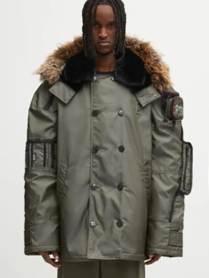 Martine Rose kurtka Bumbag Parka kolor zielony przejściowa 747WO16003