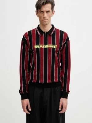 Martine Rose Logo polo męskie z wiskozą