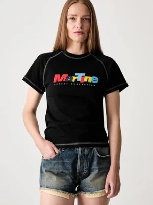 Martine Rose Raglan Shrunken T-shirt bawełniany damski