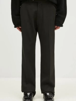 Martine Rose spodnie wełniane Tailored Relaxed Fit Trouser kolor czarny proste 303WT05006