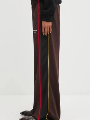 Martine Rose spodnie Wide Leg Trackpant damskie kolor brązowy szerokie high waist 167JT12722