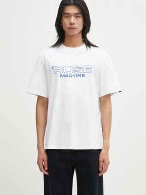 Martine Rose t-shirt bawełniany Classic kolor biały z nadrukiem 603JE01000CW