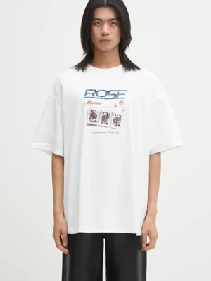 Martine Rose t-shirt bawełniany Oversized S/S kolor biały wzorzysty 621JE06000F