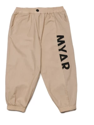 Martwe spodnie z tkaniny z logo Myar