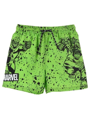 MARVEL Avengers Szorty kąpielowe "Avengers classic" w kolorze zielonym rozmiar: 128