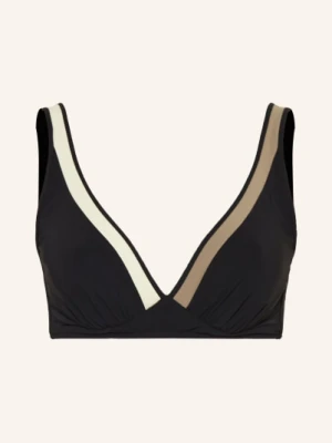Maryan Mehlhorn Bralette Bikini Top Modulé schwarz