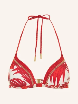 Maryan Mehlhorn Góra Bikini Push-Up Palmaria Z Błyszczącą Nicią rot