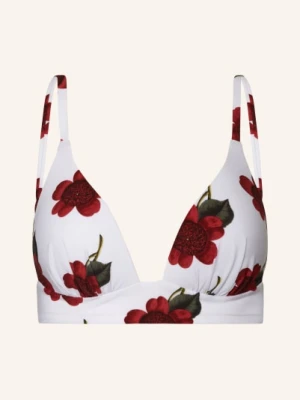Maryan Mehlhorn Góra Od Bikini Bralette The Bloom weiss