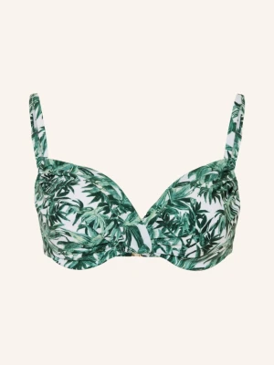 Maryan Mehlhorn Góra Od Bikini Z Fiszbinami Palmette gruen beżowy