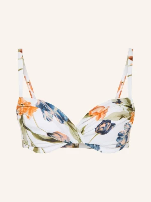 Maryan Mehlhorn Góra Od Bikini Z Fiszbinami Tulipe W Stylu Kopertowym weiss biały