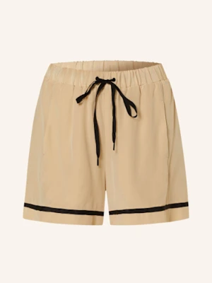 Maryan Mehlhorn Jedwabne Szorty Stratum beige