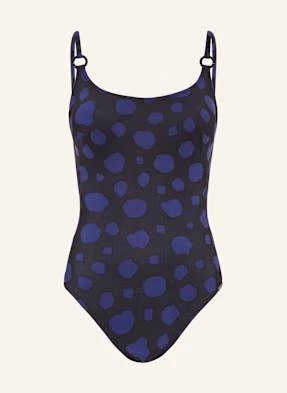 Maryan Mehlhorn Strój Kąpielowy Z Fiszbinami Blue Dots schwarz