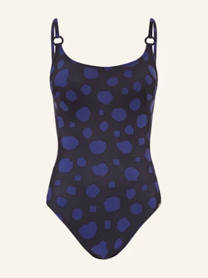 Maryan Mehlhorn Strój Kąpielowy Z Fiszbinami Blue Dots schwarz