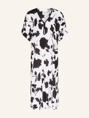 Maryan Mehlhorn Sukienka Plażowa Florascape Z Lnem schwarz