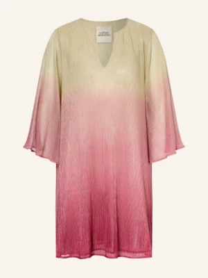 Maryan Mehlhorn Sukienka Plażowa Z Rękawami 3/4 I Błyszczącą Nicią rosa