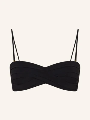 Maryan Mehlhorn Top Bikini Typu Bandeau Silhouet schwarz