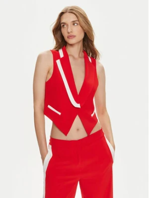 Maryley Kamizelka 24EB214/04FI Czerwony Regular Fit